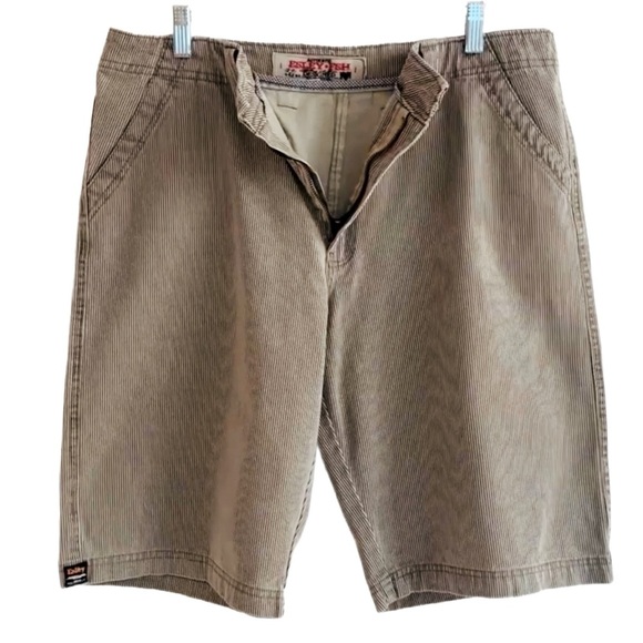 Esley Other - ESLEY ~ Men's Durable Khaki Shorts with Ribbed Striping and Pockets size 36